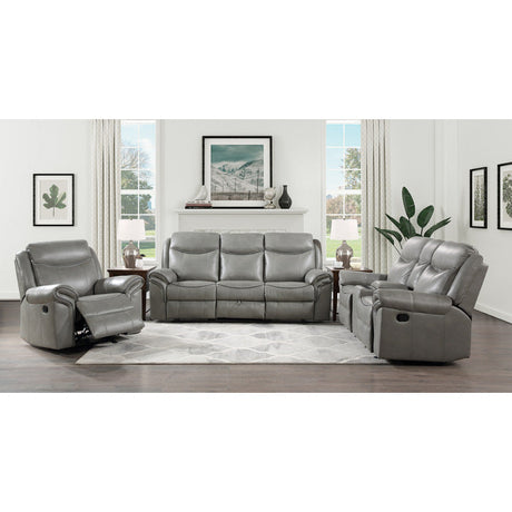 Aram Gray Glider Reclining Chair - Ornate Home
