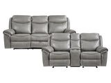 Aram Gray Sofa & Loveseat - Ornate Home