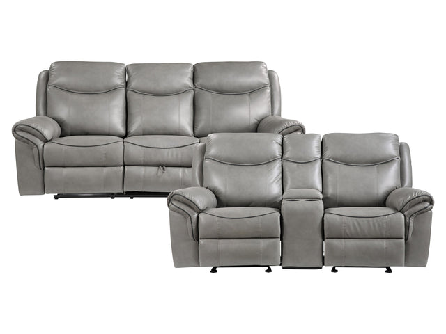 Aram Gray Sofa & Loveseat - Ornate Home