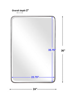 Aramis Silver Mirror - Ornate Home