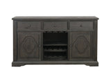 Arasina Dark Pewter Server - Ornate Home