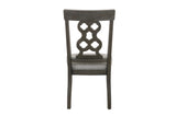 Arasina Distressed Dark Pewter Dining Side Chair (Set of 2) - Ornate Home