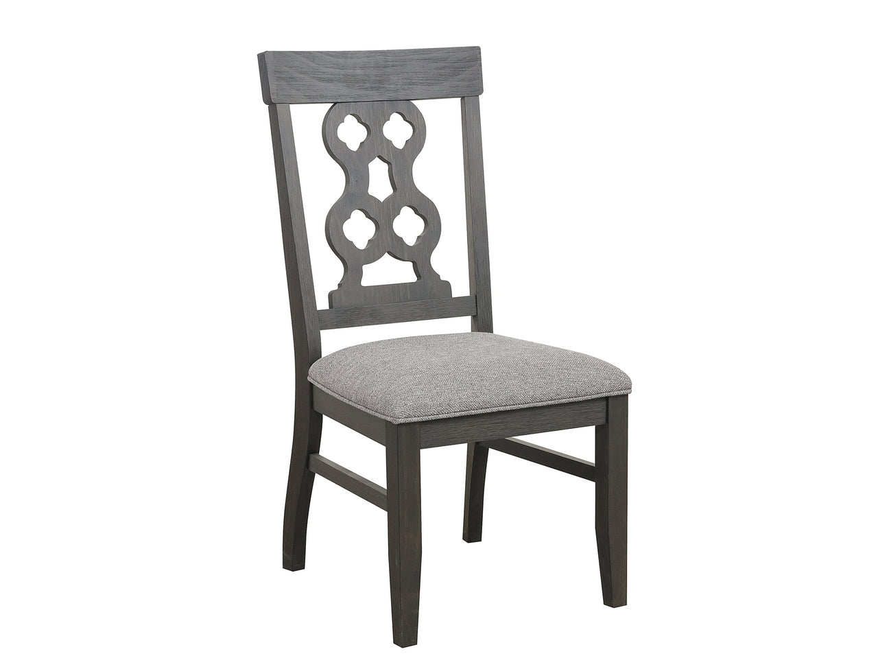 Arasina Distressed Dark Pewter Dining Side Chair (Set of 2) - Ornate Home