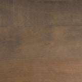 Araxi Brown/Black Rectangular Trestle Dining Table with Dark Brown Wood Top