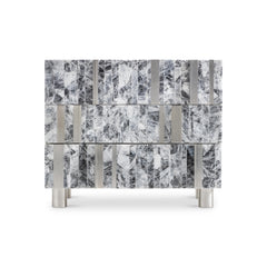 Araya Dark Green Nightstand - Ornate Home
