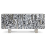 Araya Entertainment Gray/Silver Credenza - Ornate Home