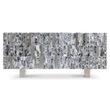 Araya Entertainment Gray/Silver Credenza - Ornate Home