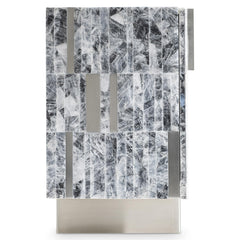 Araya Entertainment Gray/Silver Credenza - Ornate Home