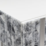 Araya Entertainment Gray/Silver Credenza - Ornate Home