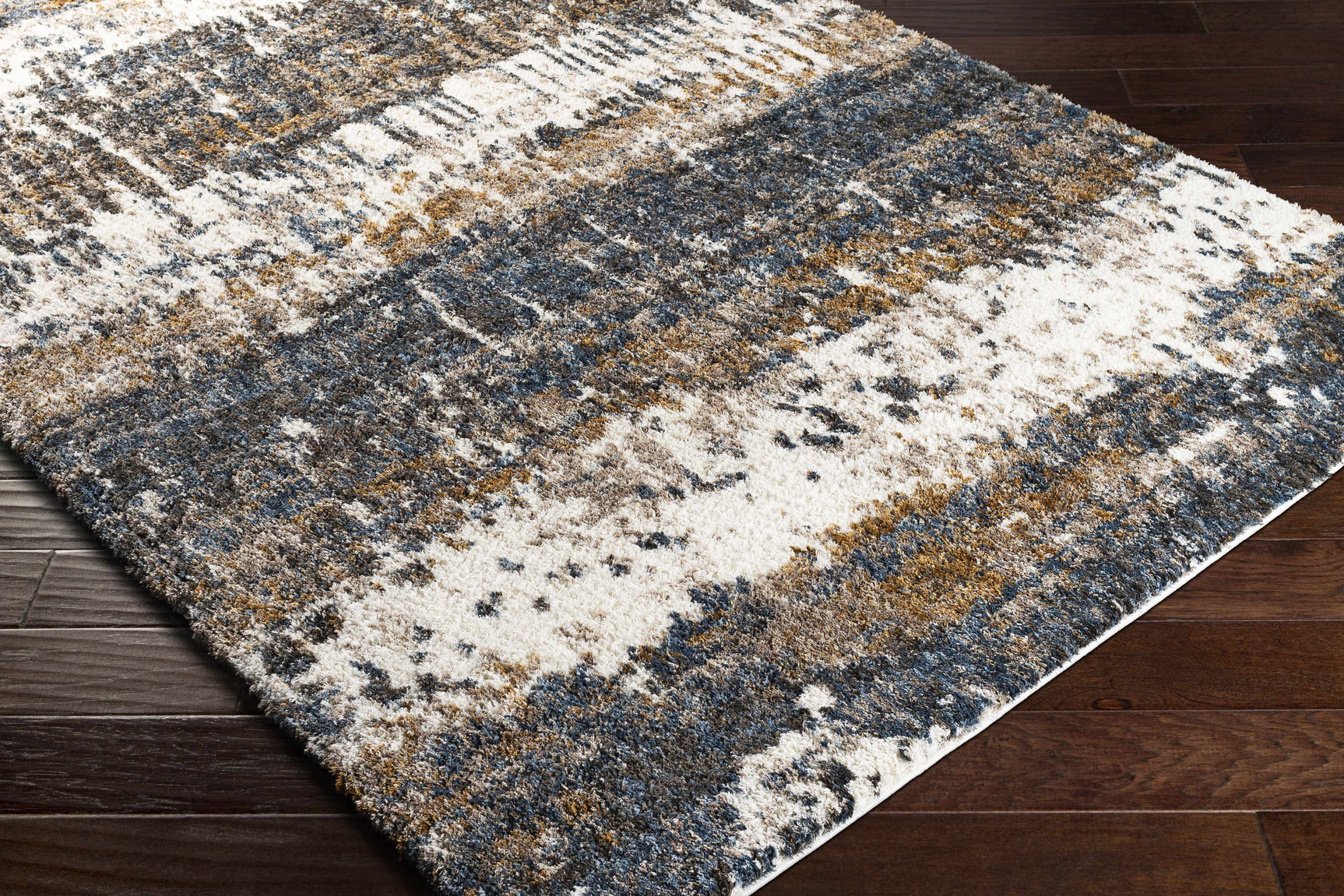 Arboles Abstract Lined Plush Area Rug - Ornate Home