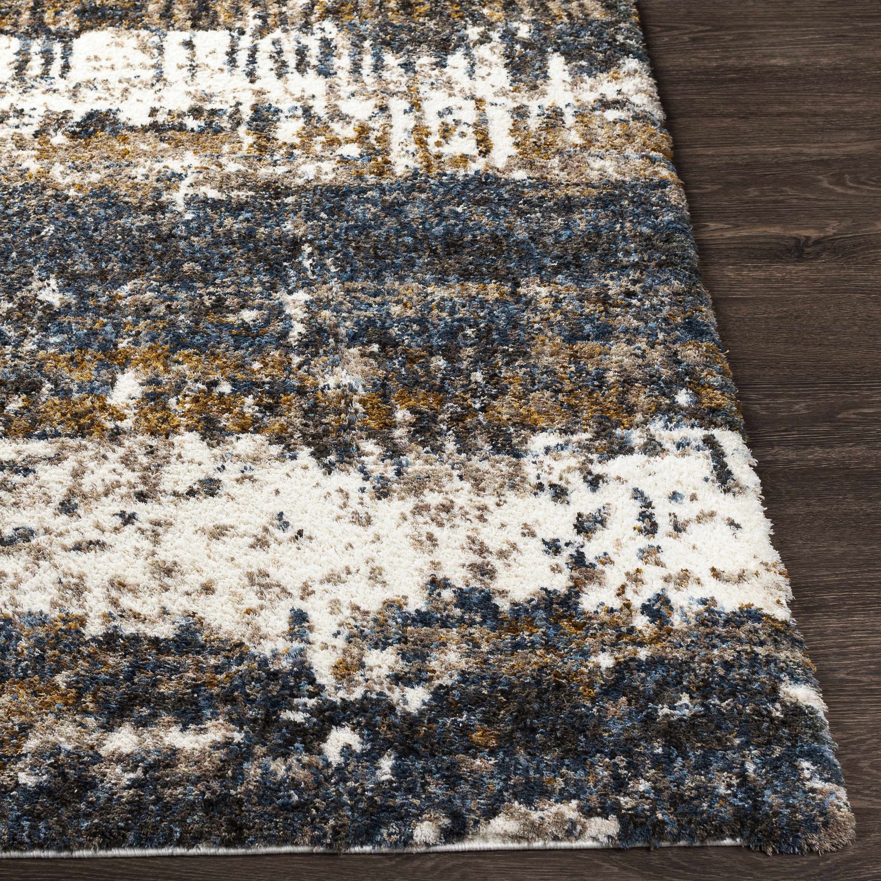 Arboles Abstract Lined Plush Area Rug - Ornate Home