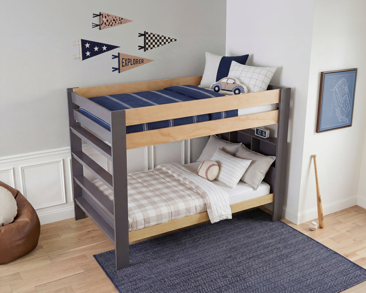 Arbor Gray Full Bunk Bed - Ornate Home