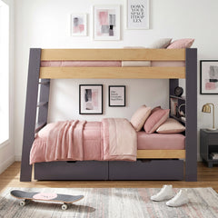 Arbor Gray Twin Bunk Bed - Ornate Home