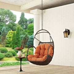 Arbor Orange Outdoor Patio Swing Chair Without Stand - Ornate Home