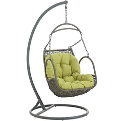 Arbor Peridot Outdoor Patio Wood Swing Chair - Ornate Home