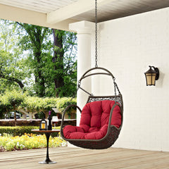 Arbor Red Outdoor Patio Swing Chair Without Stand - Ornate Home