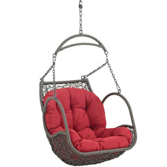 Arbor Red Outdoor Patio Wood Swing Chair - Ornate Home