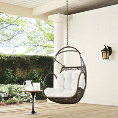 Arbor White Outdoor Patio Swing Chair Without Stand - Ornate Home