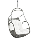 Arbor White Outdoor Patio Wood Swing Chair - Ornate Home