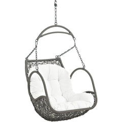 Arbor White Outdoor Patio Wood Swing Chair - Ornate Home