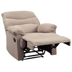 Arcadia Beige Woven Fabric Motion Recliner - Ornate Home
