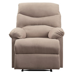 Arcadia Beige Woven Fabric Motion Recliner - Ornate Home