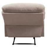 Arcadia Beige Woven Fabric Recliner (Motion) - Ornate Home