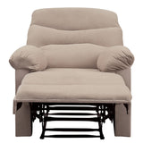 Arcadia Beige Woven Fabric Recliner (Motion) - Ornate Home