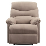Arcadia Beige Woven Fabric Recliner (Motion) - Ornate Home