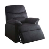Arcadia Black Woven Fabric Motion Recliner - Ornate Home