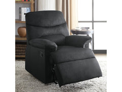 Arcadia Black Woven Fabric Motion Recliner - Ornate Home