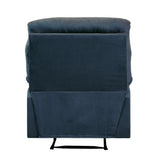 Arcadia Blue Woven Fabric Recliner (Motion) - Ornate Home
