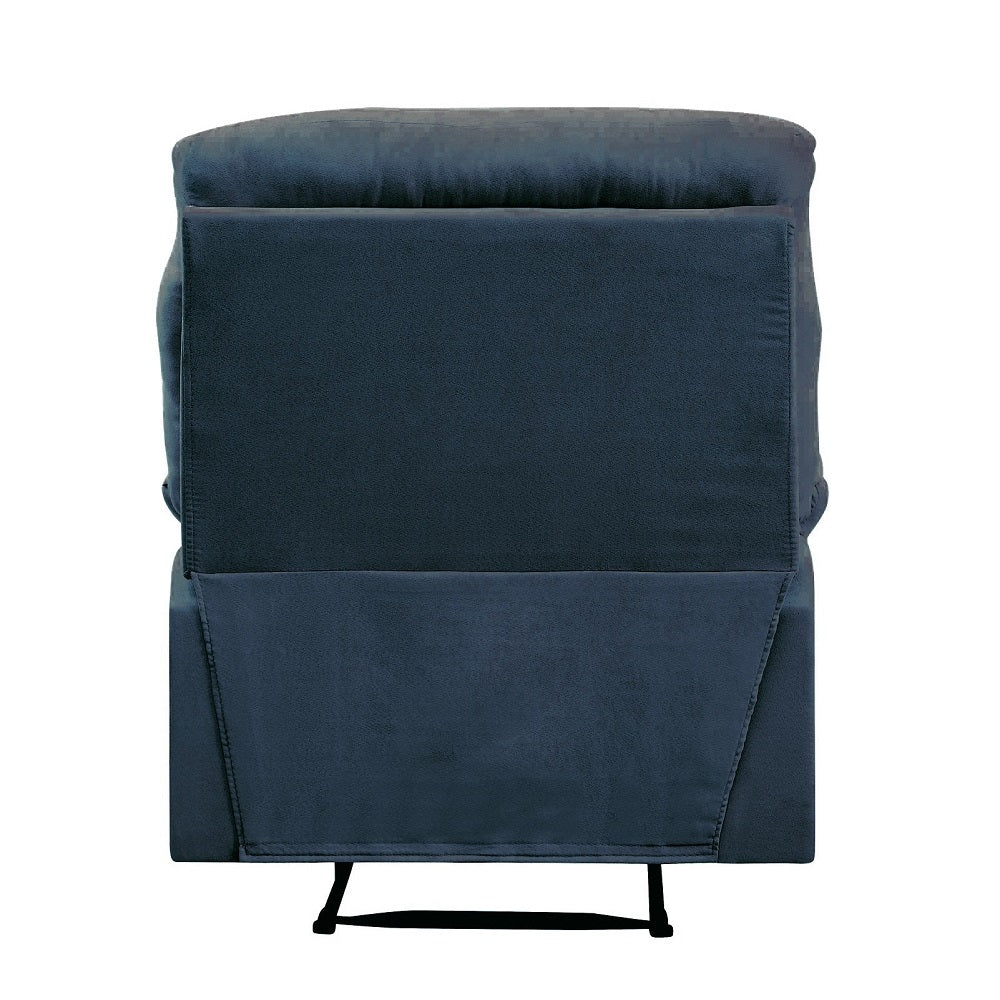 Arcadia Blue Woven Fabric Recliner (Motion) - Ornate Home