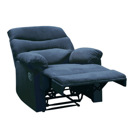 Arcadia Blue Woven Fabric Recliner (Motion) - Ornate Home