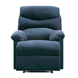 Arcadia Blue Woven Fabric Recliner (Motion) - Ornate Home