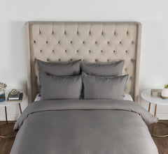 Arcadia Charcoal Duvet Cover - Ornate Home