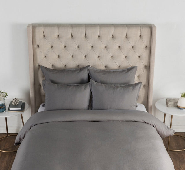 Arcadia Charcoal Duvet Cover - Ornate Home