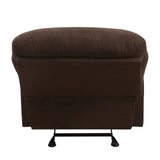 Arcadia Chocolate Microfiber Motion Recliner - Ornate Home