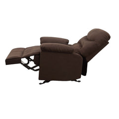 Arcadia Chocolate Microfiber Motion Recliner - Ornate Home