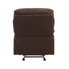 Arcadia Chocolate Microfiber Motion Recliner - Ornate Home