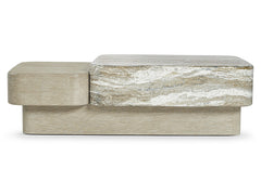 Arcadia Clay/Kalta Faux Stone Cocktail Table - Ornate Home