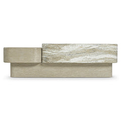 Arcadia Clay/Kalta Faux Stone Cocktail Table - Ornate Home