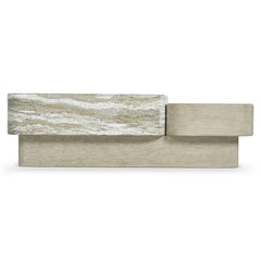 Arcadia Clay/Kalta Faux Stone Cocktail Table - Ornate Home
