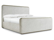Arcadia Clay/White/Cream California King Panel Bed - Ornate Home