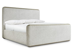 Arcadia Clay/White/Cream California King Panel Bed - Ornate Home