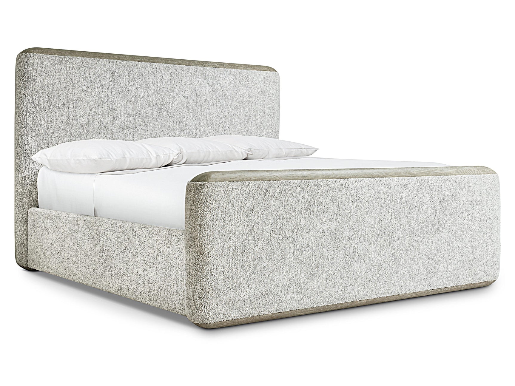 Arcadia Clay/White/Cream Panel King Bed - Ornate Home