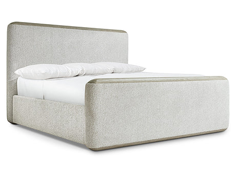 Arcadia Clay/White/Cream Panel King Bed - Ornate Home