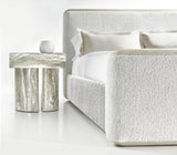 Arcadia Clay/White/Cream Panel King Bed - Ornate Home