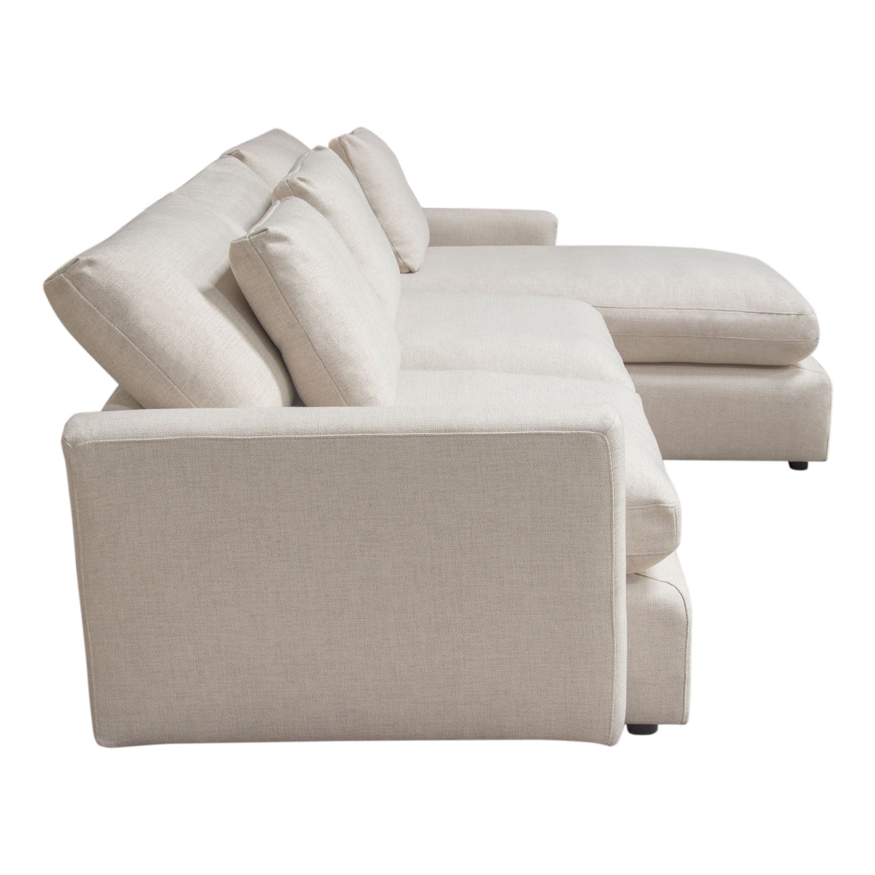 Arcadia Cream 2pc Reversible Chaise Sectional - Ornate Home