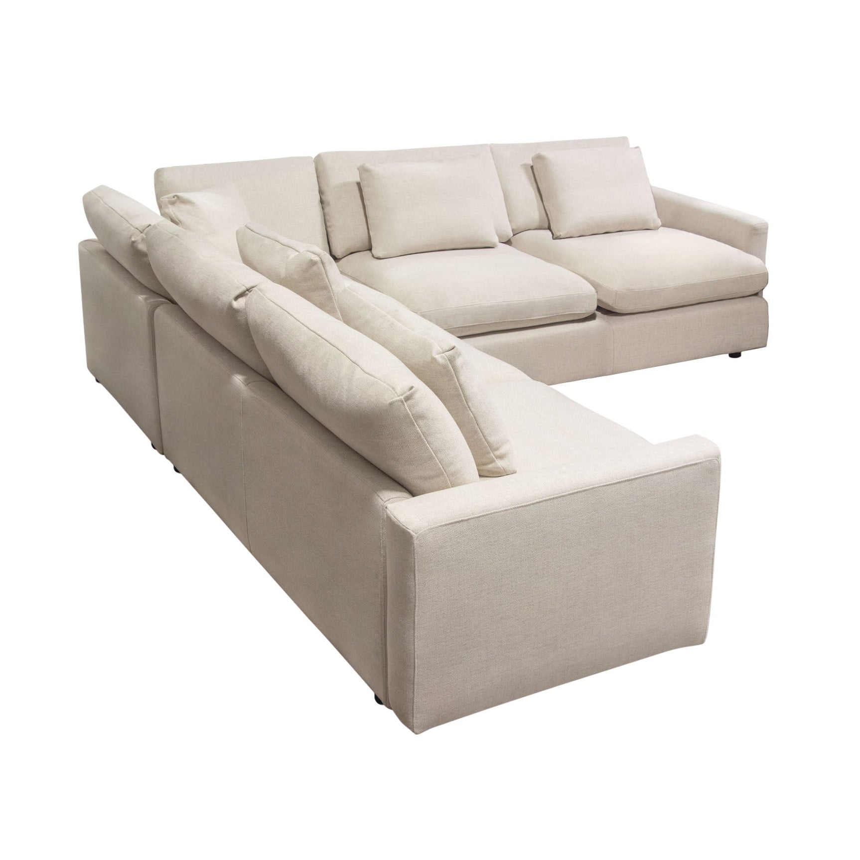 Arcadia Cream 3pc Corner Sectional - Ornate Home